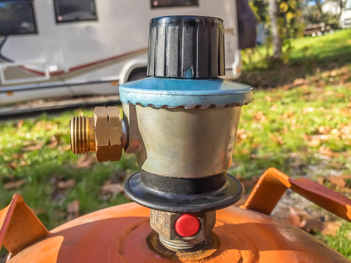 Raccordement d'une bouteille de gaz