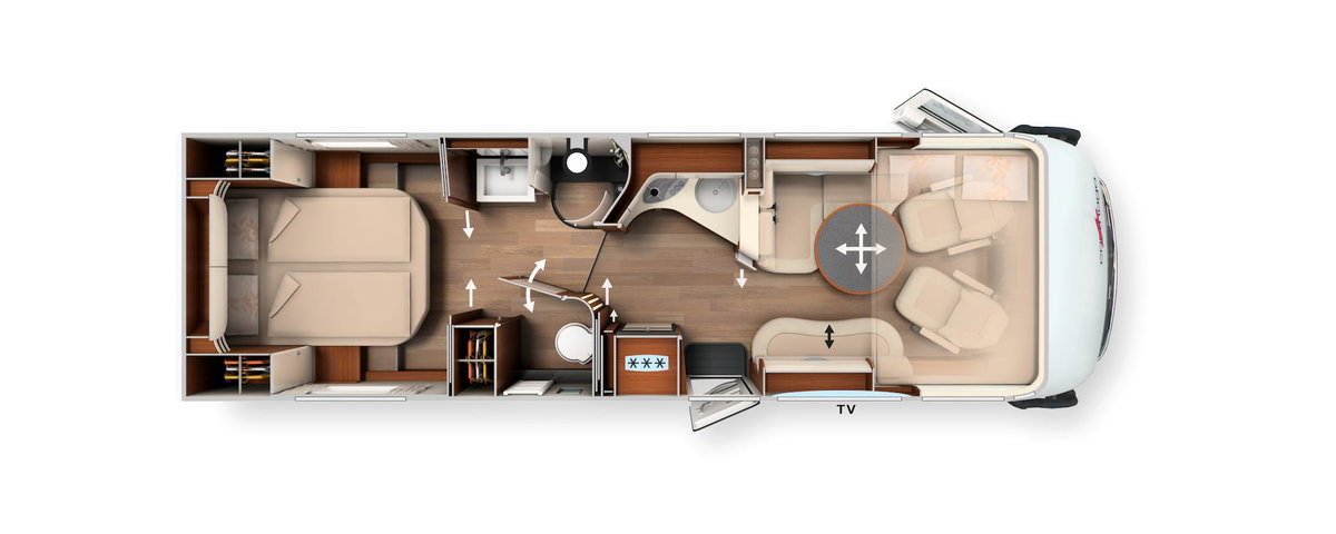 Carthago Chic S-Plus Plan d'ensemble