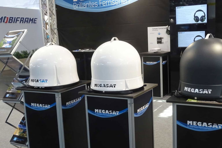 Nouveautés produits Megasat (2025) - Antenne satellite mobile, booster WiFi et casque Bluetooth