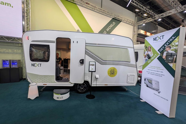 NEXT 380 - Légère, moderne et idéale pour les voitures électriques : ce que peut vraiment faire la nouvelle caravane de Fendt