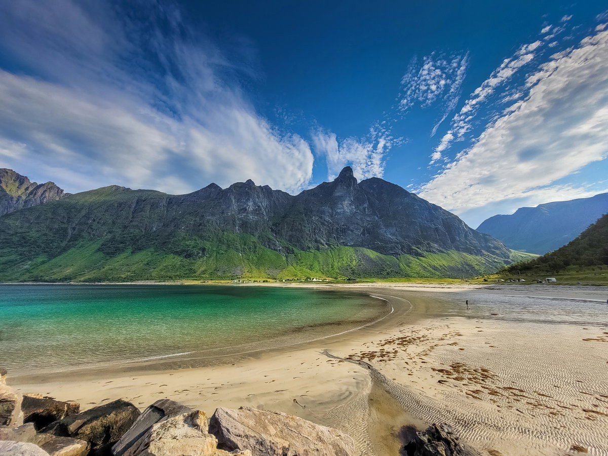 Ersfjordstranda in Senja, Norwegen