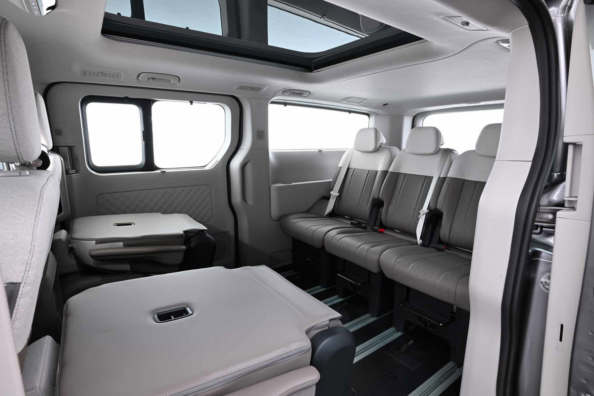 Intérieur de l'utilitaire électrique Kia PV7